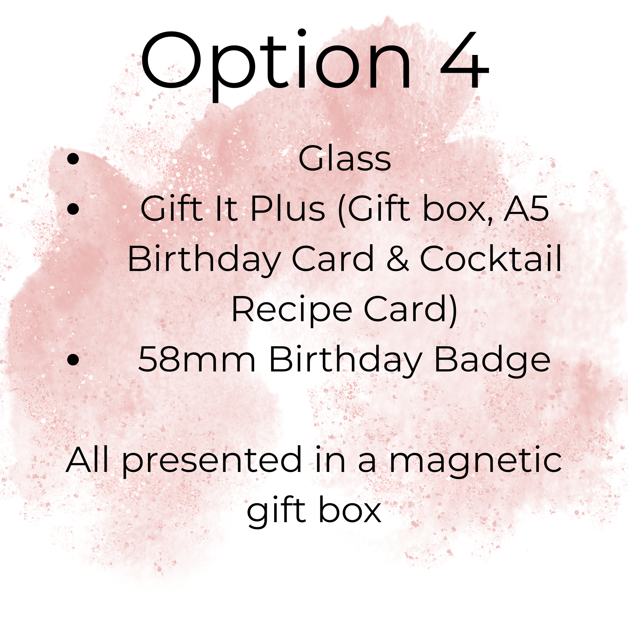The Ultimate Luxury Birthday Bundle Clear Glass