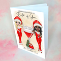 Personalised Mrs Clausmopolitan Christmas Cocktail Card For Couples