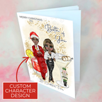 Personalised Nutcracker Christmas Card For Couples