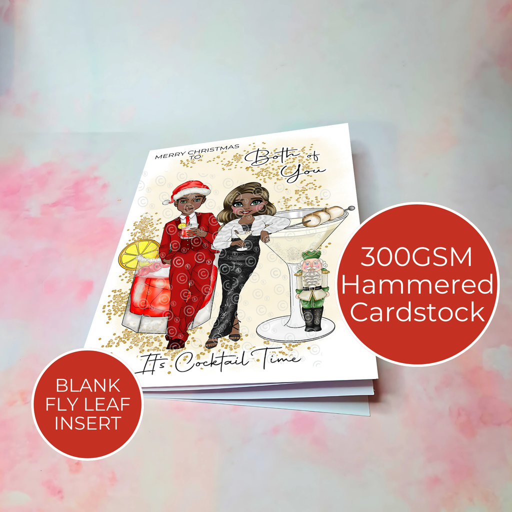 Personalised Nutcracker Christmas Card For Couples