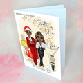 Personalised Nutcracker Christmas Card For Couples