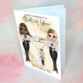 Personalised Nutcracker Christmas Cocktail Card For Couples