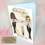 Personalised Nutcracker Christmas Cocktail Card For Couples
