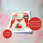 Personalised Mrs Clausmopolitan Christmas Cocktail Card For Couples