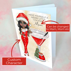 Personalised Mrs Clausmopolitan Christmas Cocktail Card For A Beautiful Mum
