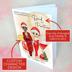 Personalised Mrs Clausmopolitan Christmas Cocktail Card For Dad and Partner