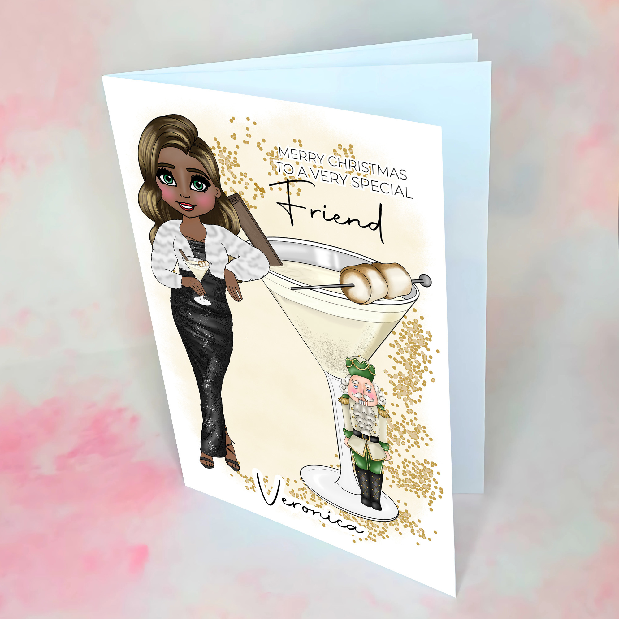Personalised The Nutcracker Cocktail Card For A Special Friend