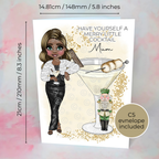 Personalised Nutcracker Christmas Cocktail Card For A Special Mum