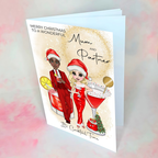 Personalised Clausmopolitan Christmas Cocktail Card For Mum And Partner