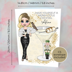 Personalised Nutcracker Christmas Cocktail Card For A Special Friend