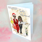Personalised Nutcracker Christmas Cocktail Card For Sister And Husband
