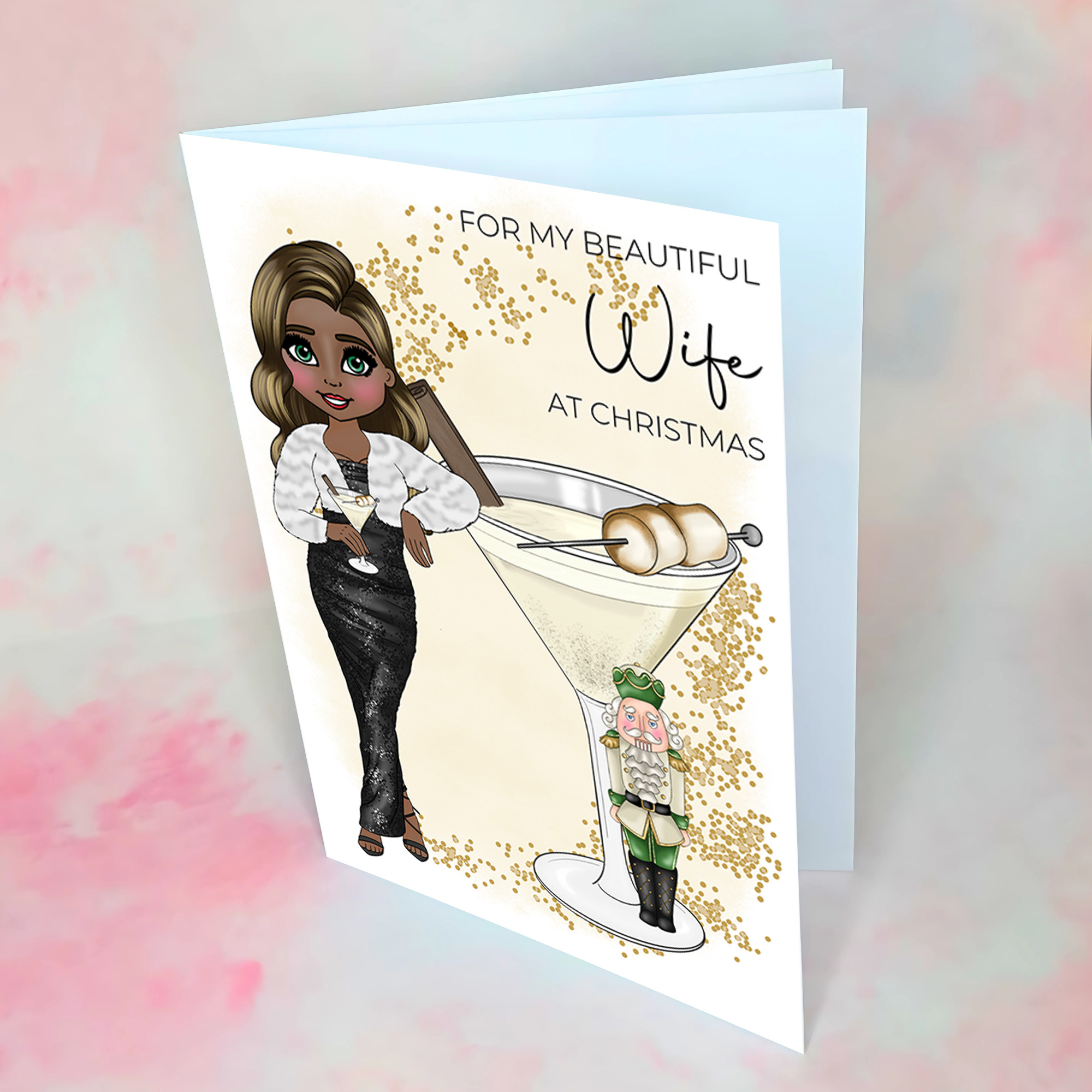 Personalised The Nutcracker Cocktail Card for My Beautiful Wife