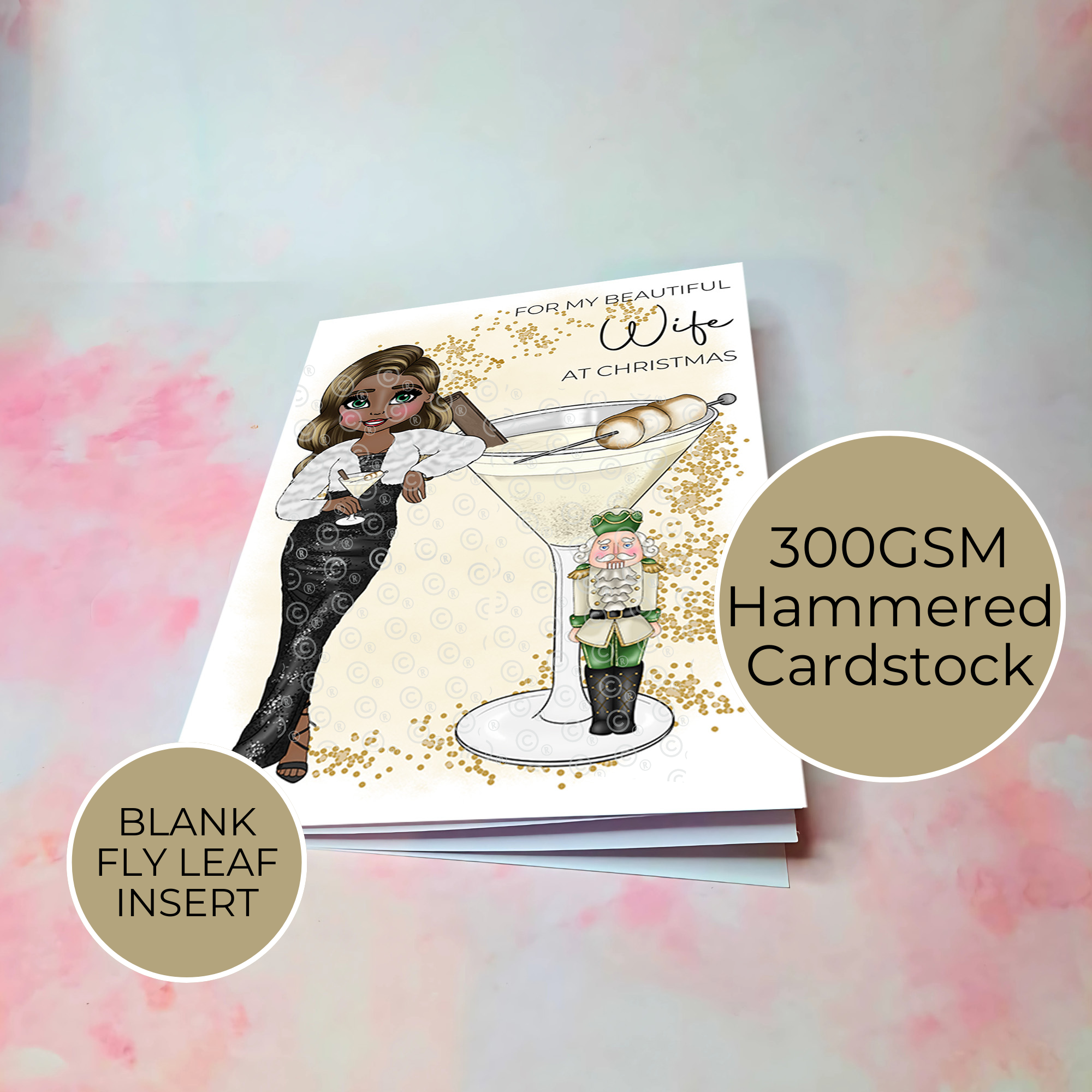 Personalised The Nutcracker Cocktail Card for My Beautiful Wife
