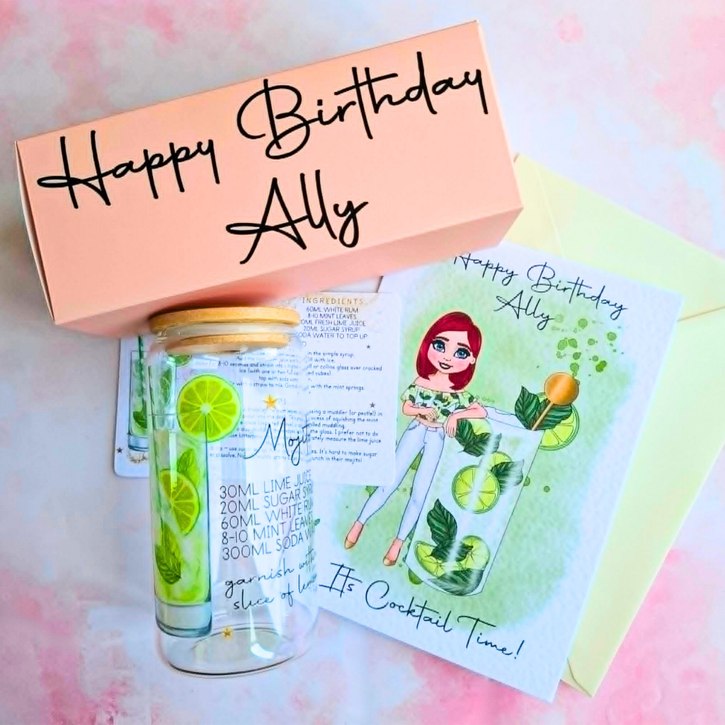 Personalised Luxury Cocktail Recipe Gift Bundle, Build You Own Gift Bundle, Gift For Her, Housewarming, Birthday