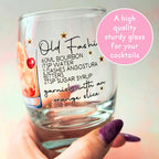Old Fashioned Men's Signature Cocktail Recipe Glass, Whiskey Bourbon Barware, Best Man Groomsmen Wedding Gifts, His Timeless Wedding Cocktail #CL