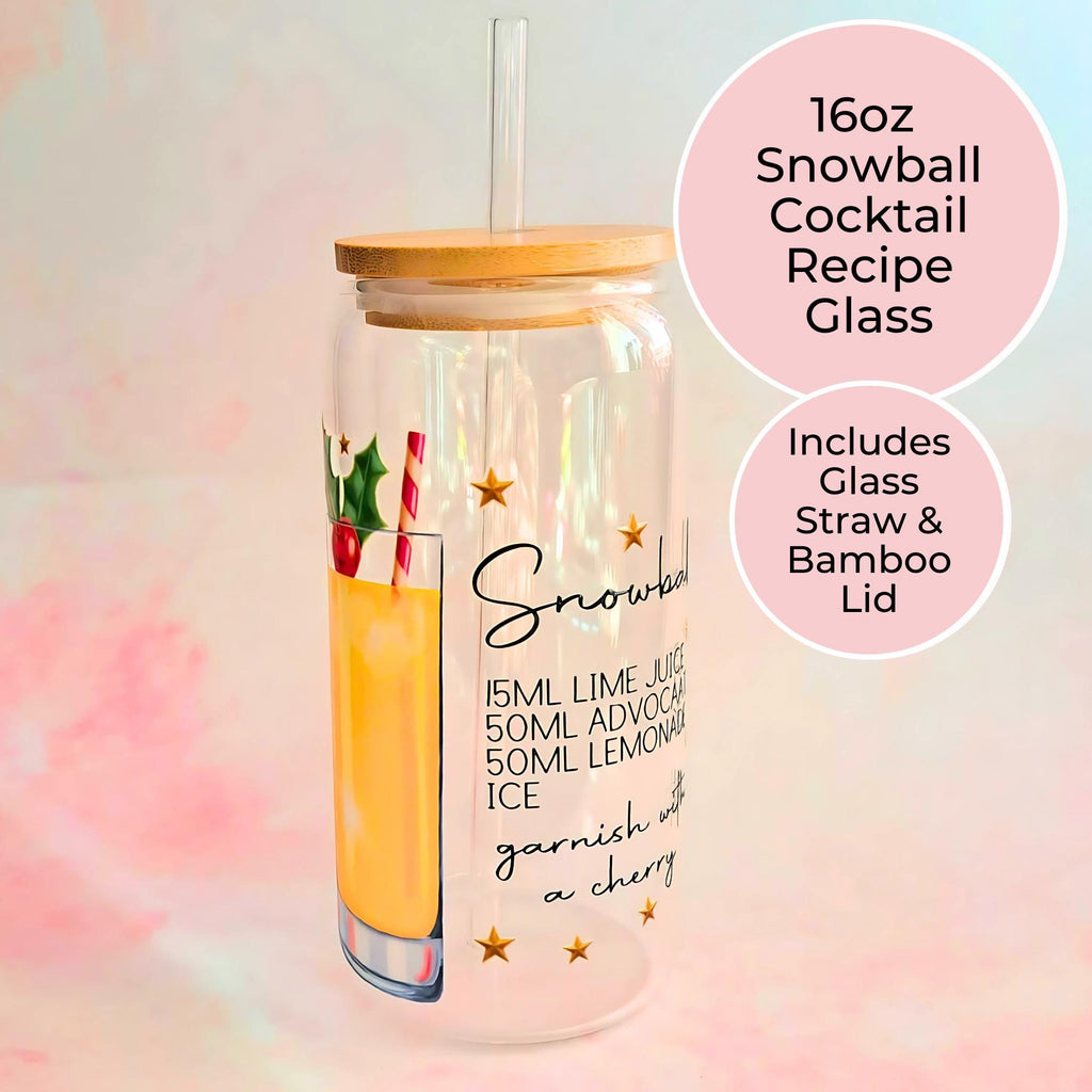 Snowball Cocktail Recipe Glass, 16oz Cocktail Libby For Her Christmas Gift