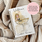 Personalised A5 Martini Notebook, Graduation Gift For Uni Student