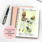 Personalised Mojito Cocktail Notebook Gift, Party Planning Notebook Diary