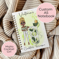 Personalised Mojito Cocktail Notebook Gift, Party Planning Notebook Diary