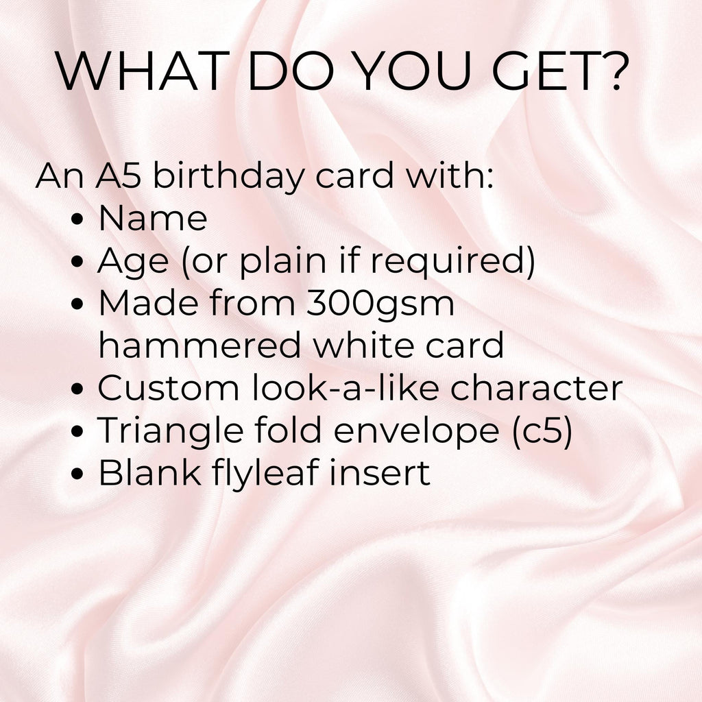 Personalised Pina Colada Birthday Card, A5 Card For Girl Friend Birthday