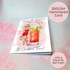 Personalised Bloody Mary Birthday Card, A5 Greeting Card For Milestone Birthday