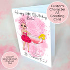 Personalised Cosmopolitan Birthday Card, A5 Greeting Card For Her