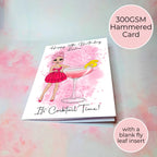 Personalised Cosmopolitan Birthday Card, A5 Greeting Card For Her