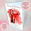 Personalised Devils Daiquiri Birthday Card, Halloween Themed Greeting Card