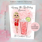 Personalised Woo Woo Milestone Birthday Card, A5 Greeting Card For Her