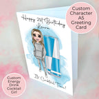 Personalised Energy Drink Birthday Card,  18th 21st Birthday Card For Her