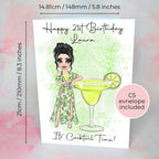 Personalised Margarita Greeting Card, End Of Term Card For Teacher