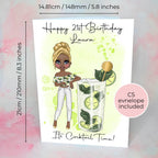 Personalised Mojito Cocktail Card For Her, Mint Birthday Card For Best Friend