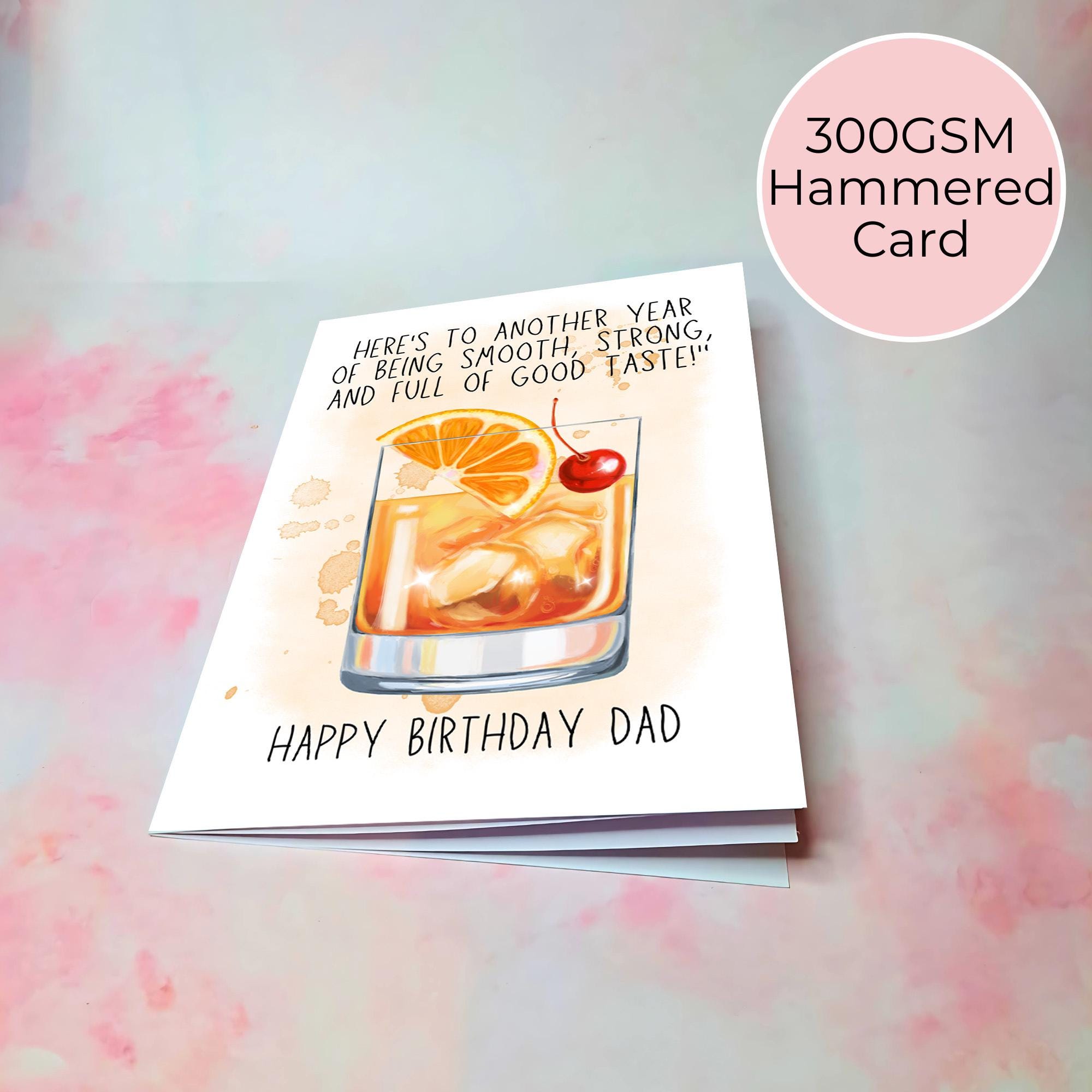 Personalised Old Fashioned A5 Birthday Greeting Card For Him