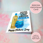 Keep Calm And Drink Vodka A5 Mothers Day Card