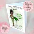 Personalised Appeltini Birthday Card, A5 Milestone Birthday Card For A Friend