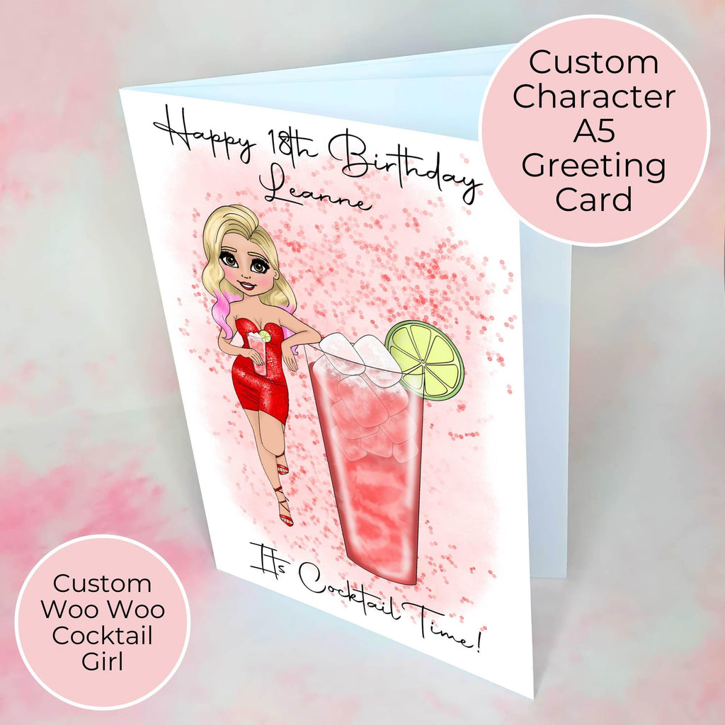 Personalised Woo Woo Milestone Birthday Card, A5 Greeting Card For Her