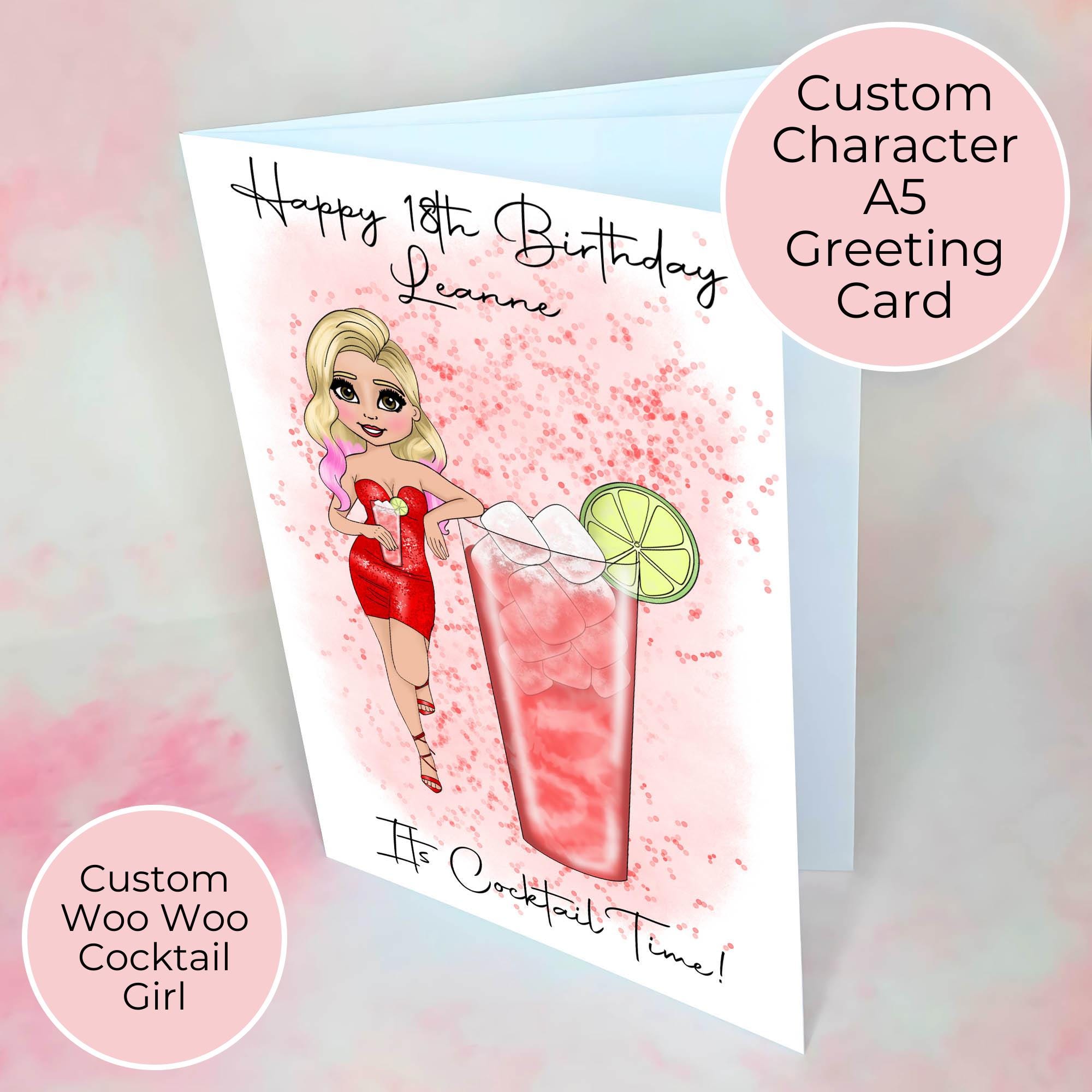 Personalised Woo Woo Milestone Birthday Card, A5 Greeting Card For Her