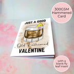 Funny Old Fashioned Pun Card For Him, A5 Greeting Card For His Valentines Day