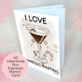 Funny Espresso Martini Cocktail Illustration Card, Pun A5 Card For Girl Friend