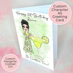 Personalised Margarita Greeting Card, End Of Term Card For Teacher