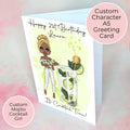 Personalised Mojito Cocktail Card For Her, Mint Birthday Card For Best Friend