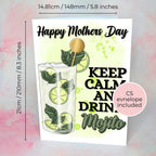 Keep Calm And Drink Mojito A5 Mothers Day Card