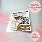 Keep Calm and Drink Espresso Martini A5 Mothers Day Card