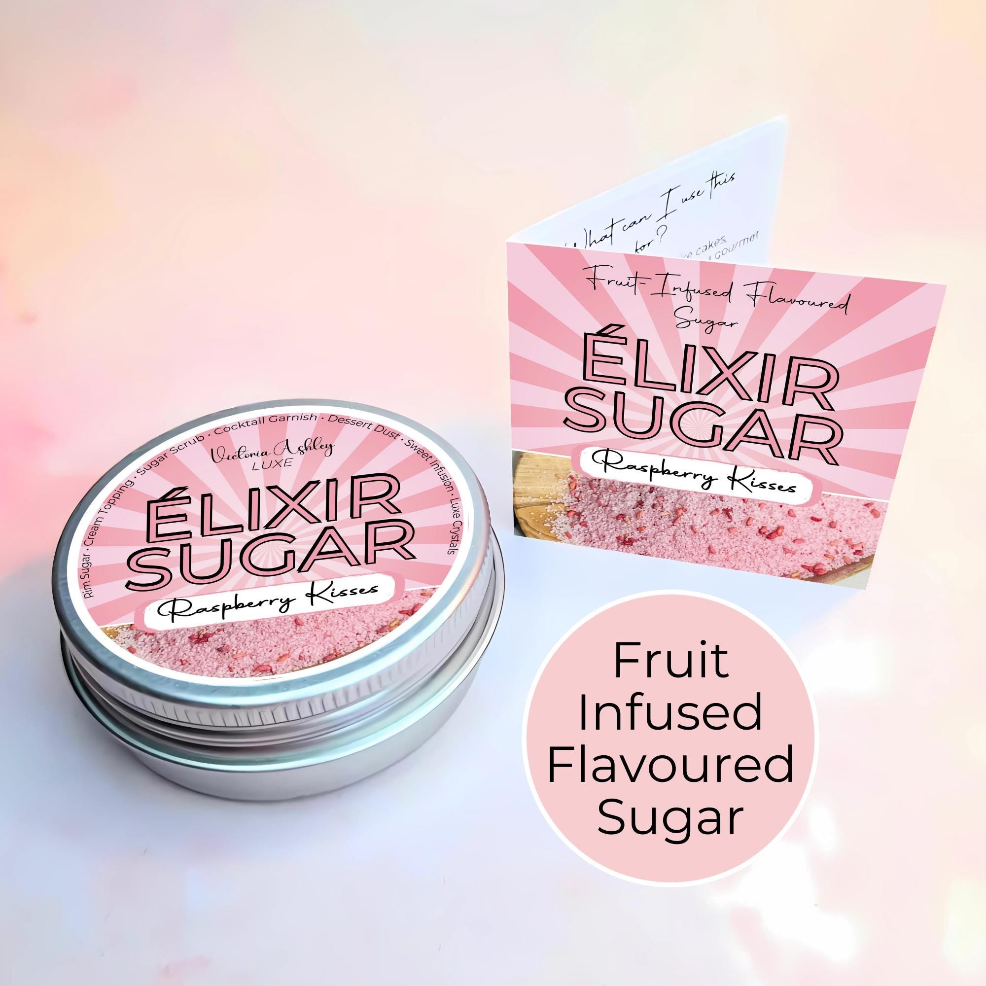 Raspberry Infused Flavoured Artisan Giftable Sugar Tin #FRS