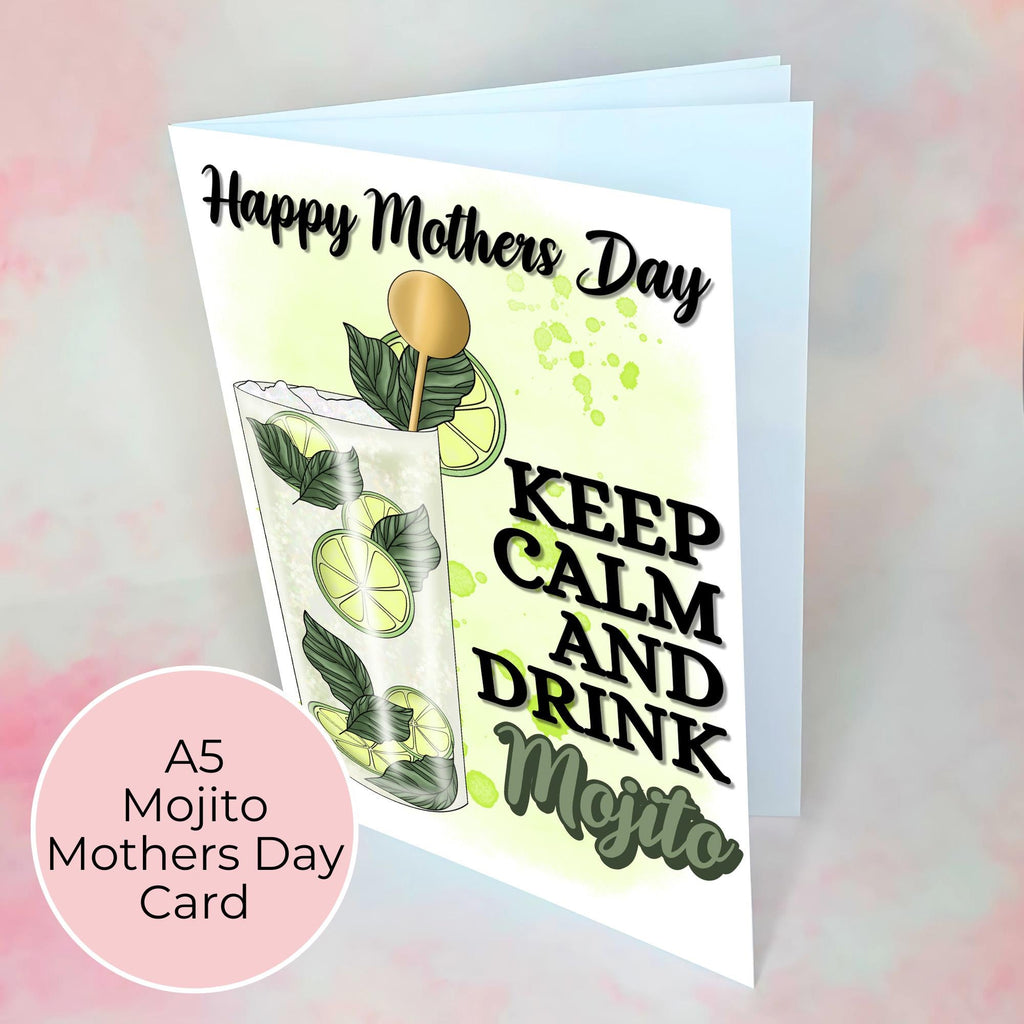 Keep Calm And Drink Mojito A5 Mothers Day Card
