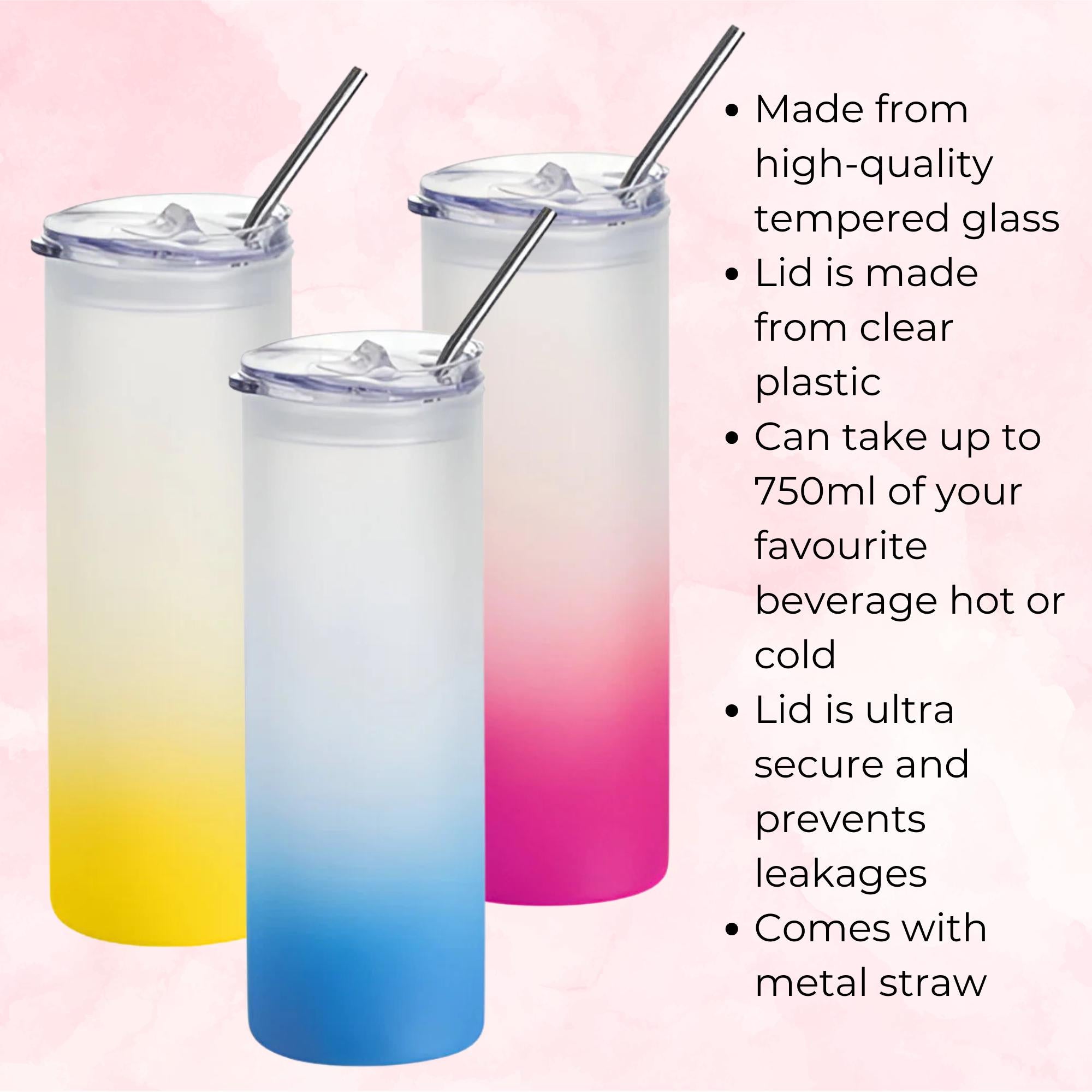 February Violet Line Art Birth Flower Ombre Tumbler, Mothers Day Gift For Special Mum