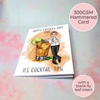 Personalised Old Cuban Father's Day Card, Custom Character Dad Greeting Card