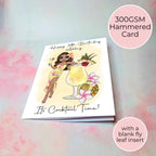 Personalised Pina Colada Birthday Card, A5 Card For Girl Friend Birthday