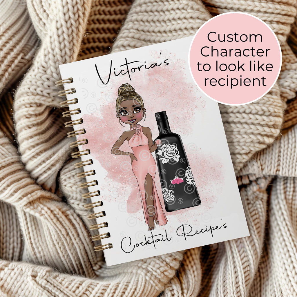 Personalised A5 Tequila Rose Spiral Notebook, Milestone Birthday Gift For Uni Student