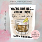 Personalised Old Fashioned A5 Birthday Greeting Card For Him